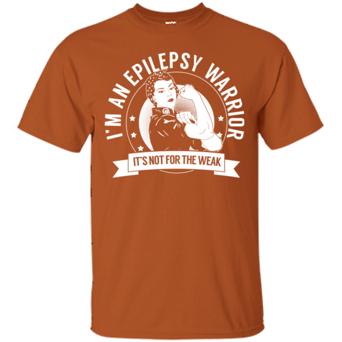 Epilepsy Warrior Not For The Weak Cotton T-Shirt - The Unchargeables