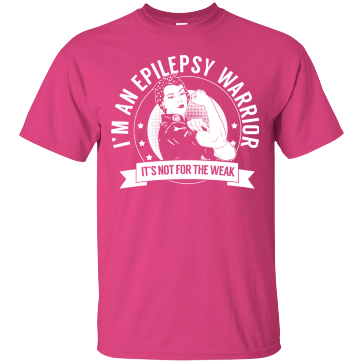 Epilepsy Warrior Not For The Weak Cotton T-Shirt - The Unchargeables