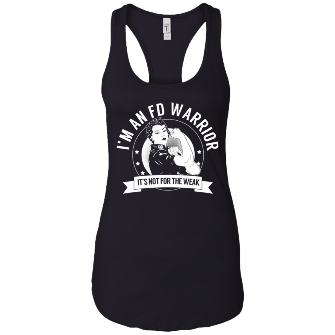 Fibrous Dysplasia - FD Warrior NFTW Ideal Racerback Tank - The Unchargeables