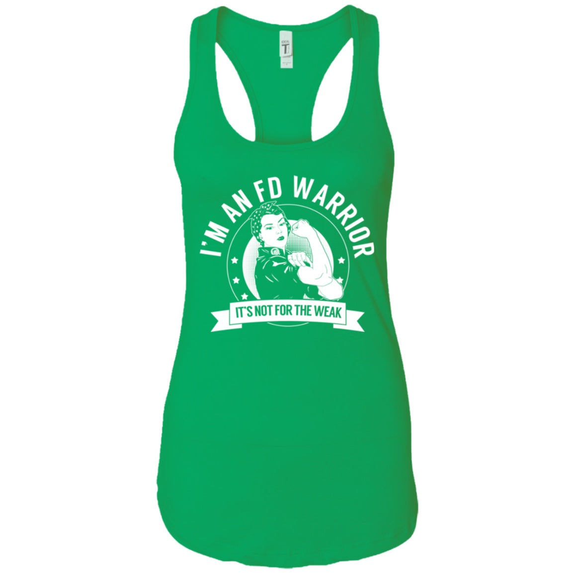 Fibrous Dysplasia - FD Warrior NFTW Ideal Racerback Tank - The Unchargeables