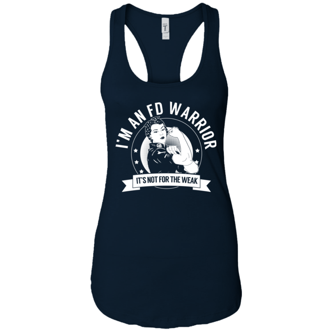 Fibrous Dysplasia - FD Warrior NFTW Ideal Racerback Tank - The Unchargeables