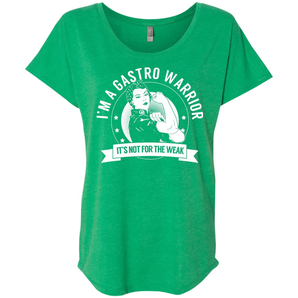 Gastroparesis - Gastro Warrior Not for the Weak Dolman Sleeve - The Unchargeables