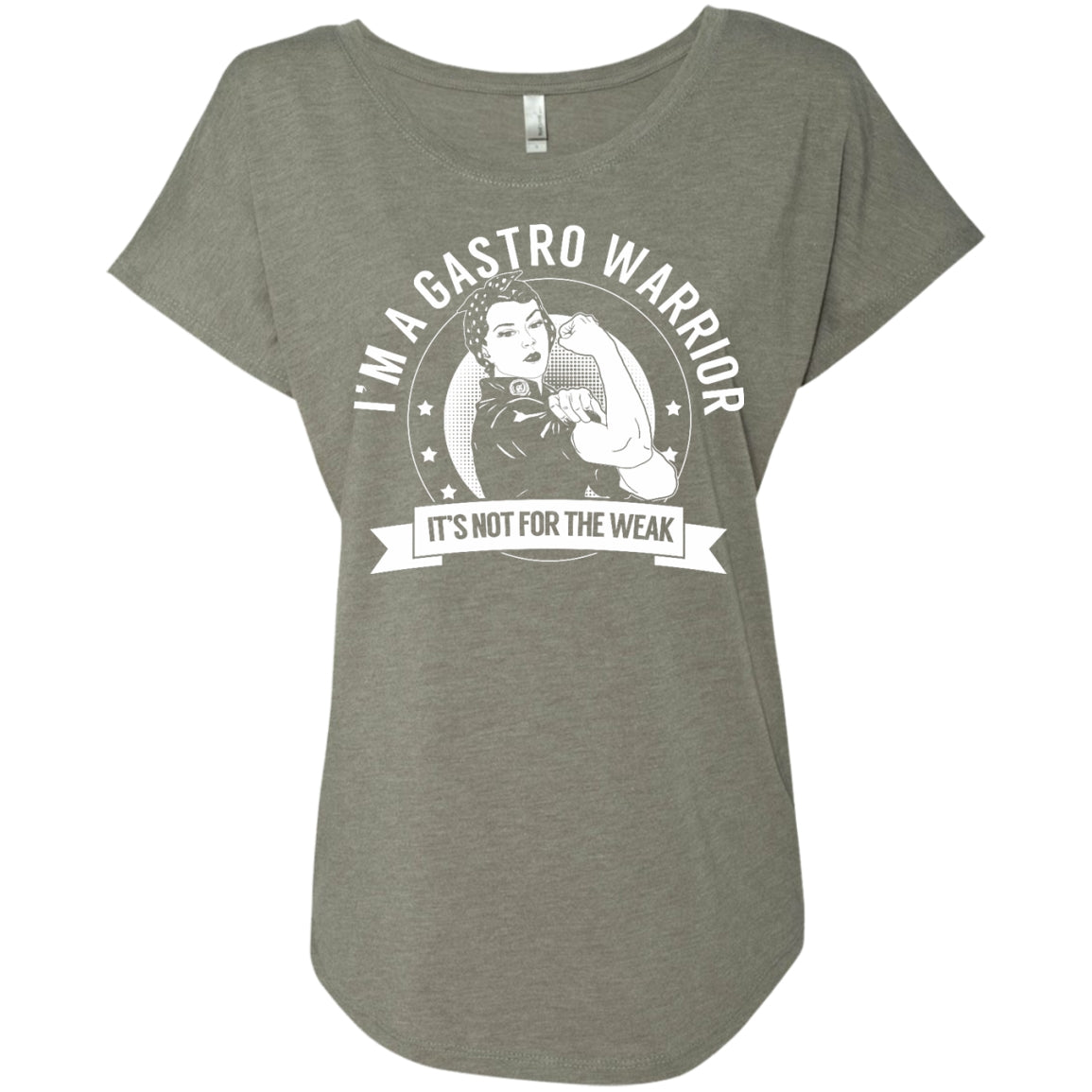 Gastroparesis - Gastro Warrior Not for the Weak Dolman Sleeve - The Unchargeables