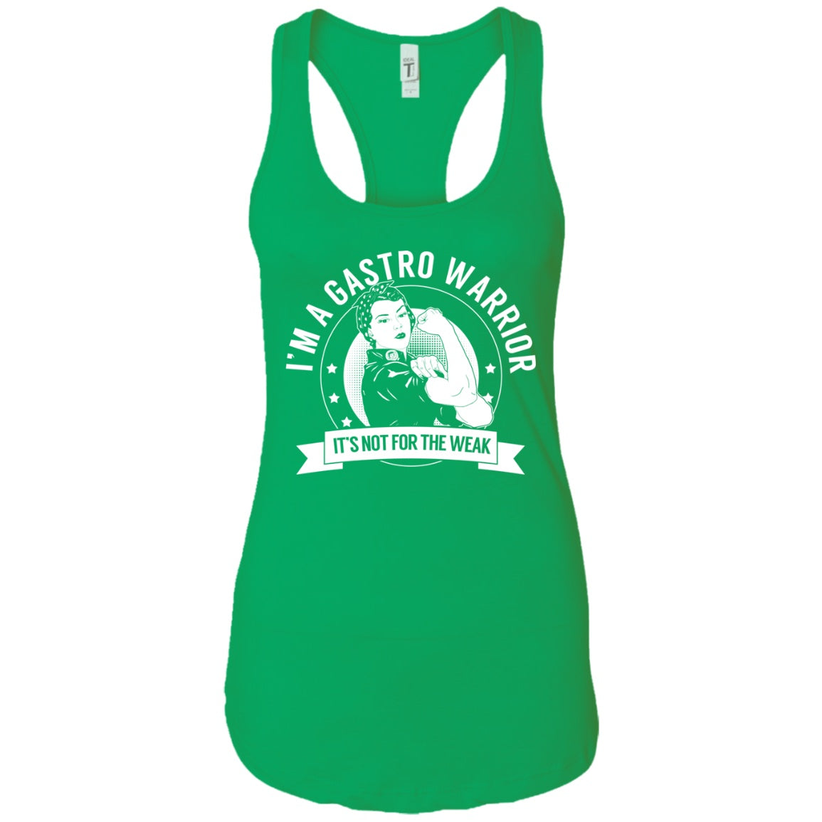 Gastroparesis - Gastro Warrior NFTW Ideal Racerback Tank - The Unchargeables