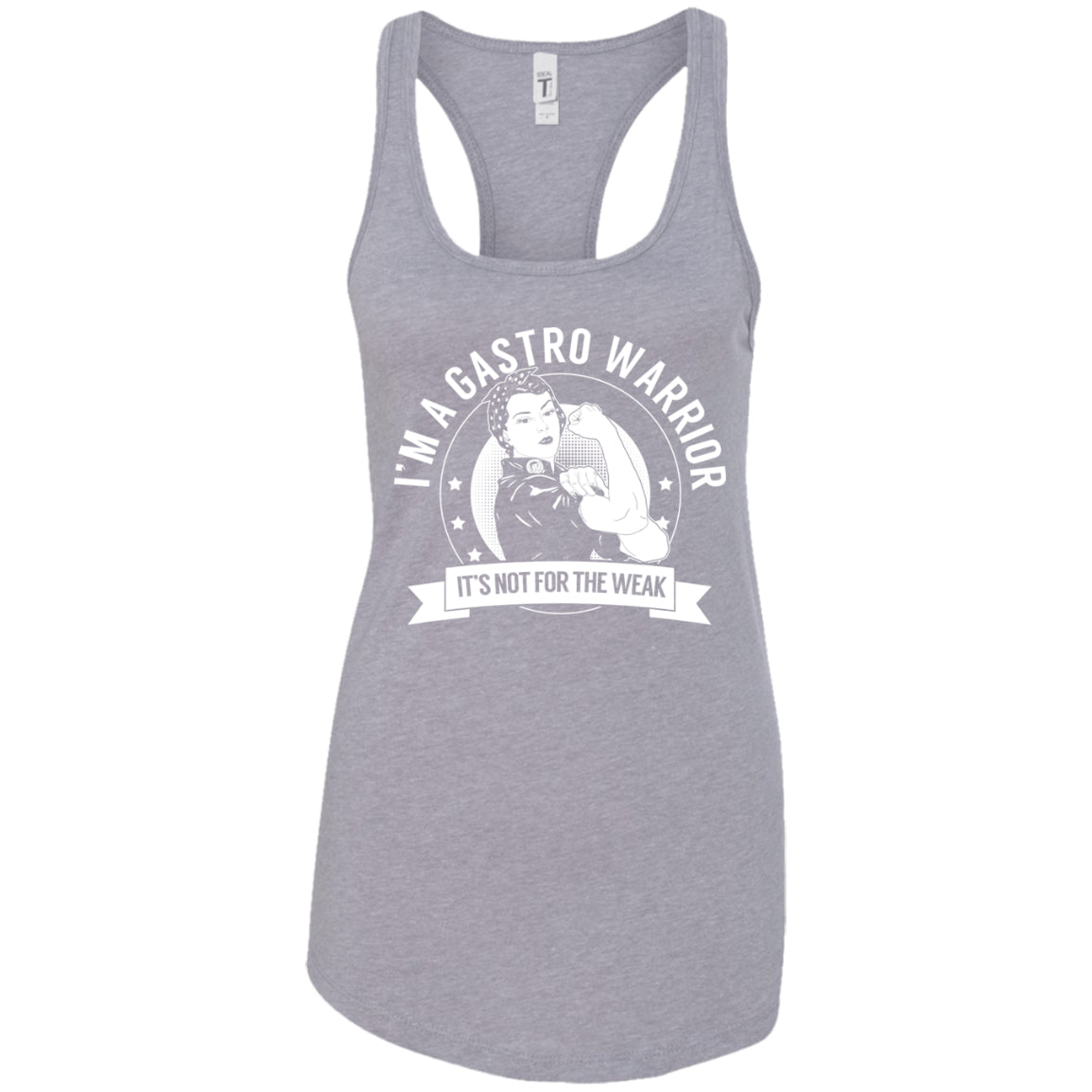 Gastroparesis - Gastro Warrior NFTW Ideal Racerback Tank - The Unchargeables