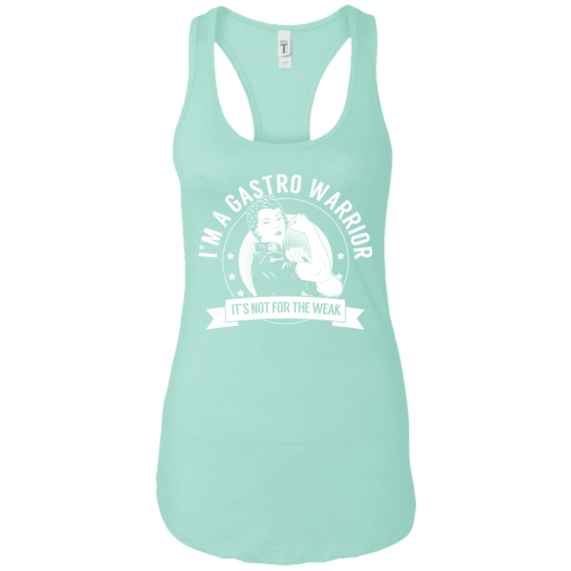 Gastroparesis - Gastro Warrior NFTW Ideal Racerback Tank - The Unchargeables