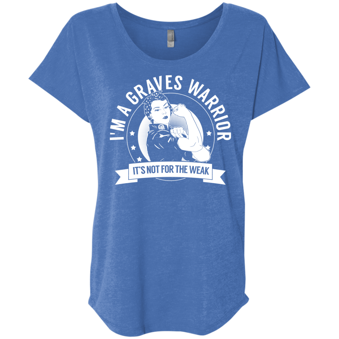 Graves Disease - Graves Warrior Not For The Weak Dolman Sleeve - The Unchargeables