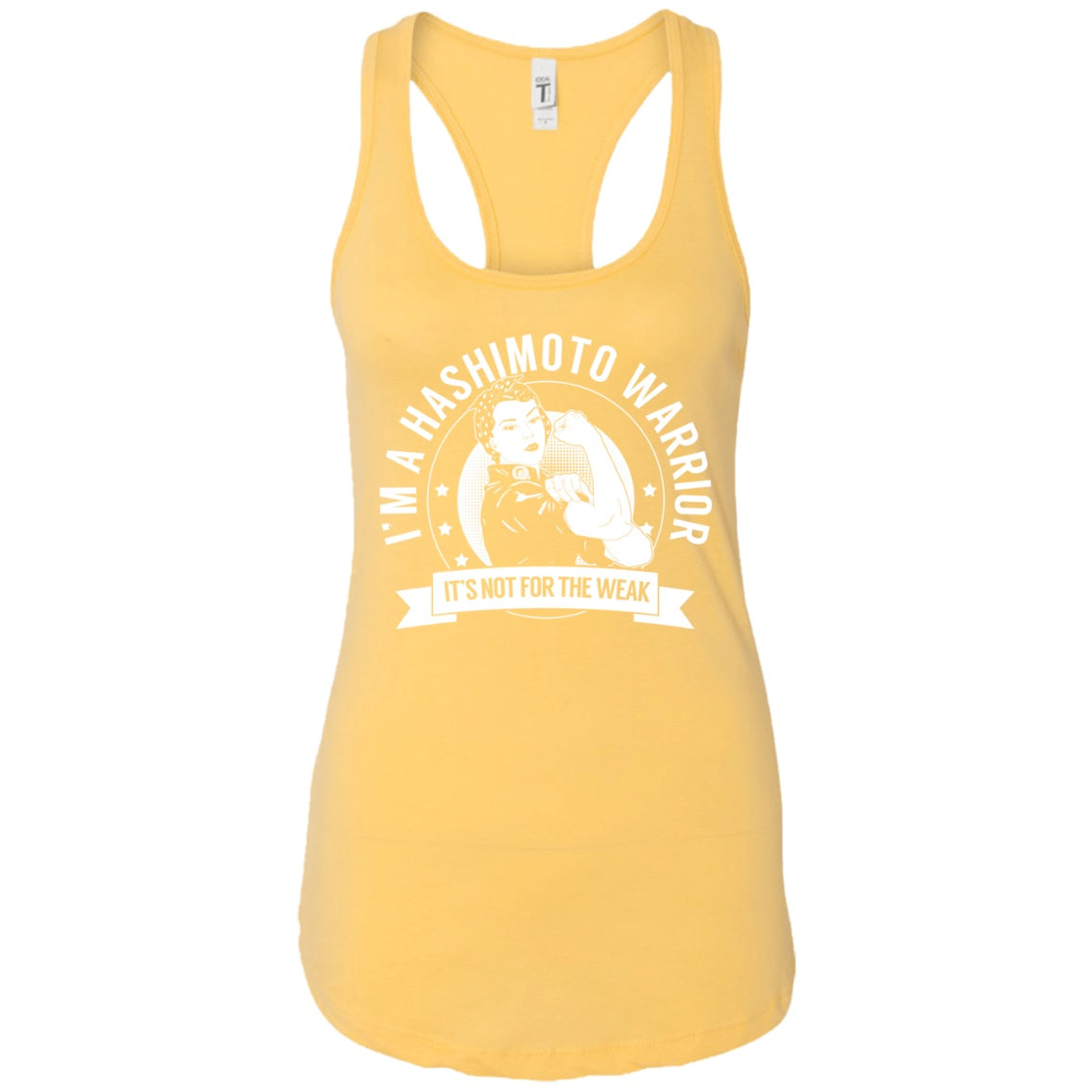 Hashimoto&#39;s Disease - Hashimoto Warrior NFTW Ideal Racerback Tank - The Unchargeables