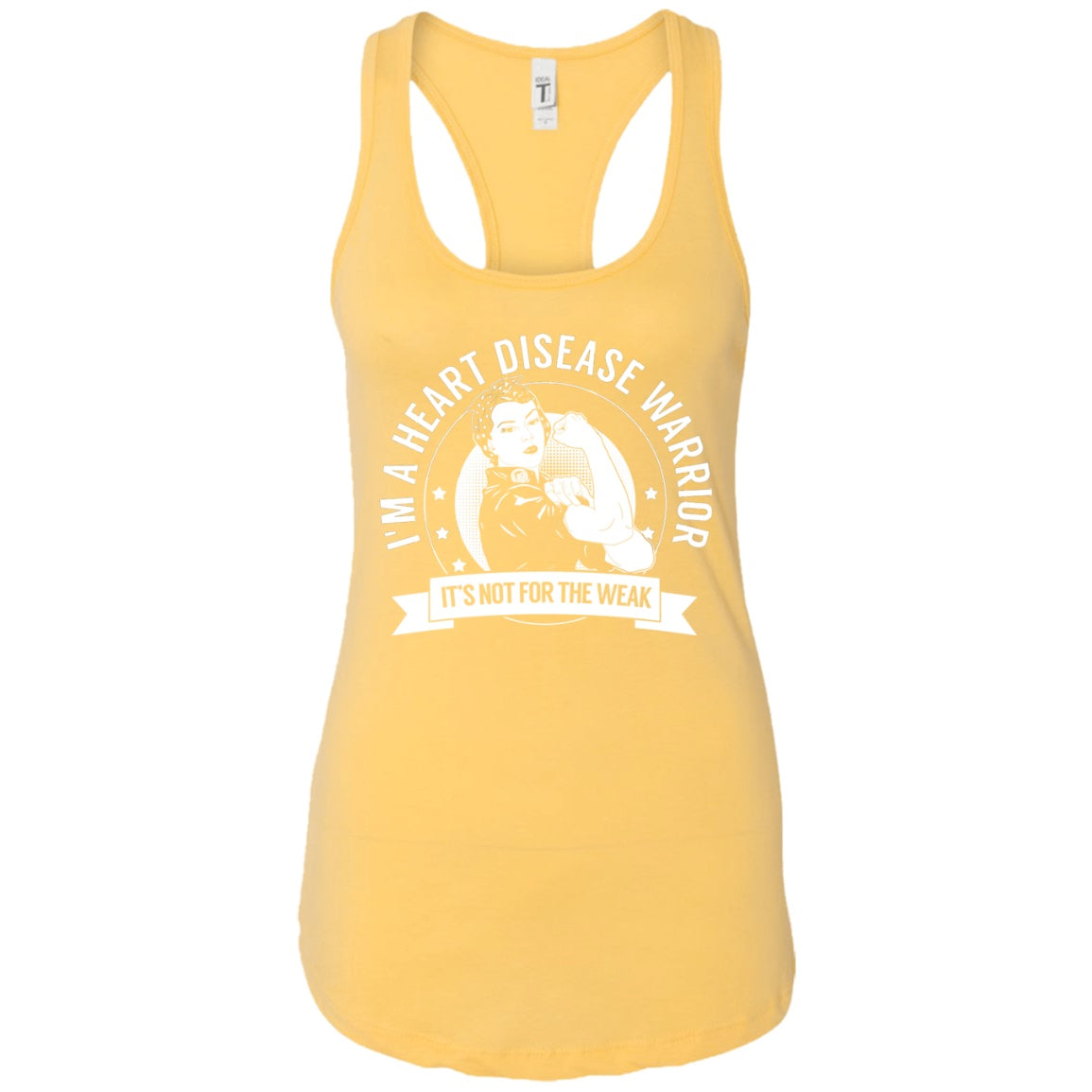 Heart Disease Warrior NFTW Ideal Racerback Tank - The Unchargeables