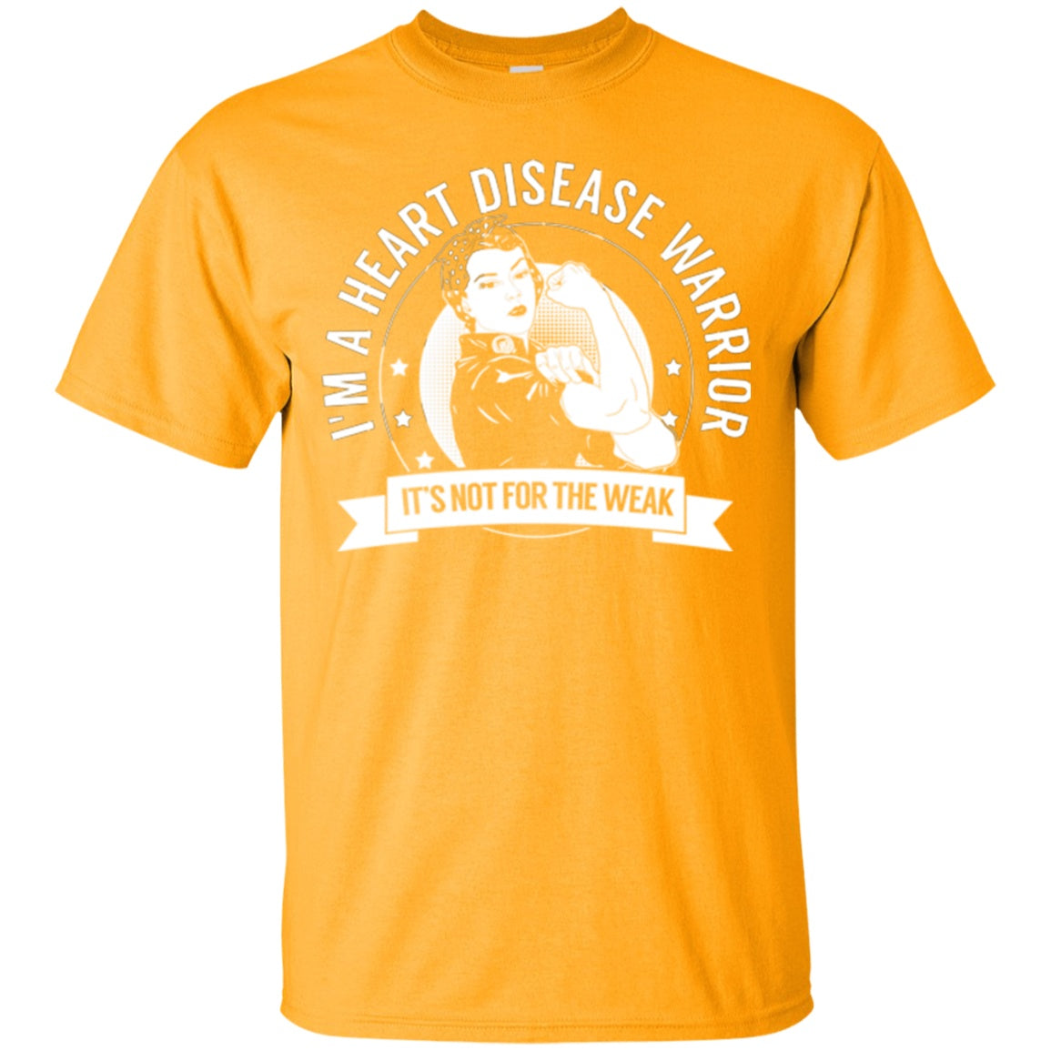 Heart Disease Warrior Not For The Weak Cotton T-Shirt - The Unchargeables