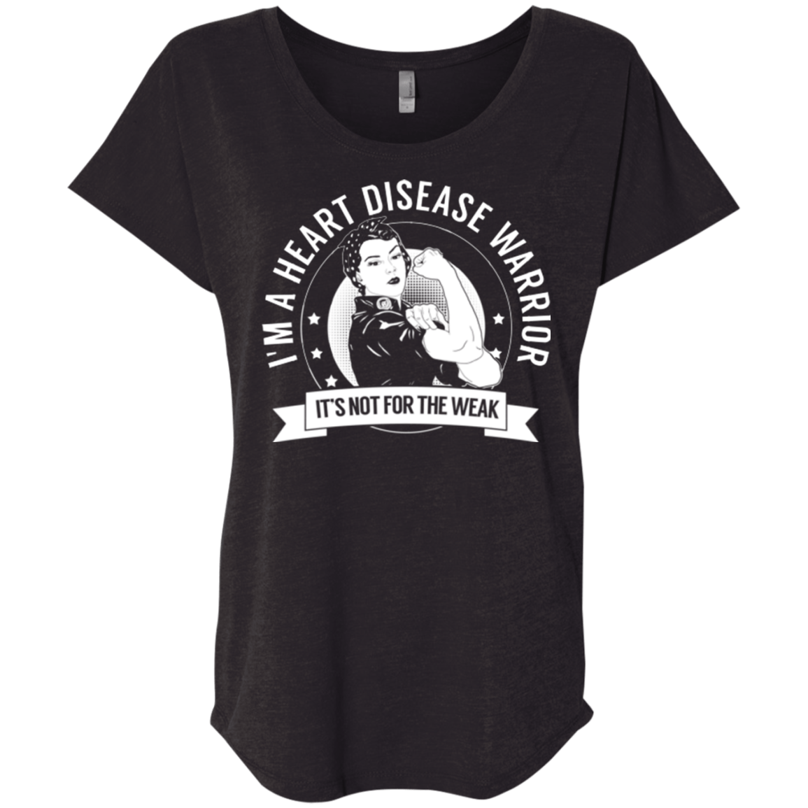 Heart Disease Warrior Not For The Weak Dolman Sleeve - The Unchargeables