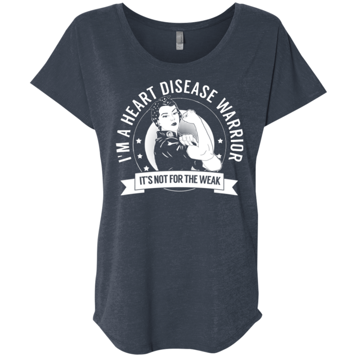 Heart Disease Warrior Not For The Weak Dolman Sleeve - The Unchargeables