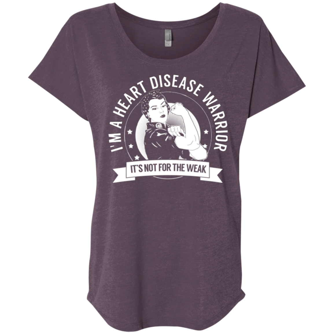 Heart Disease Warrior Not For The Weak Dolman Sleeve - The Unchargeables