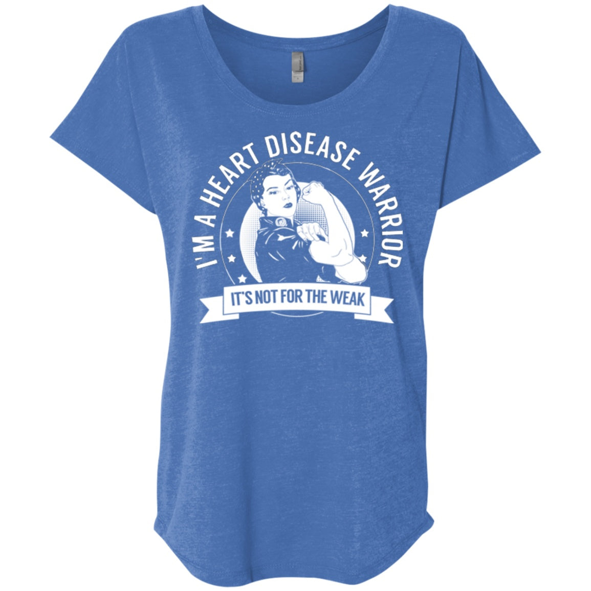 Heart Disease Warrior Not For The Weak Dolman Sleeve - The Unchargeables