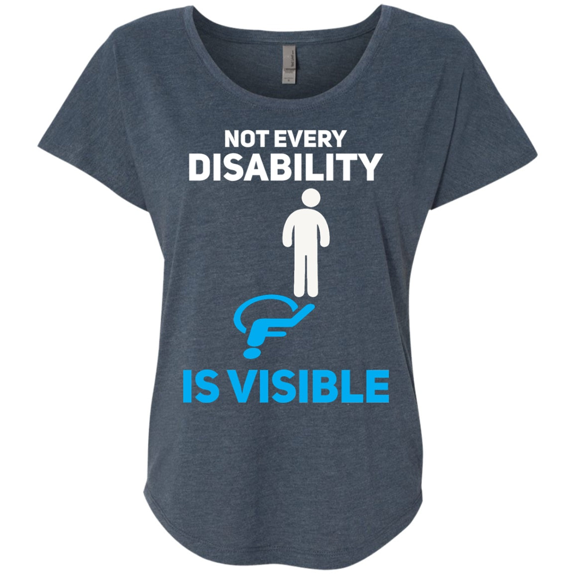 Invisible Disability Triblend Dolman Sleeve - The Unchargeables