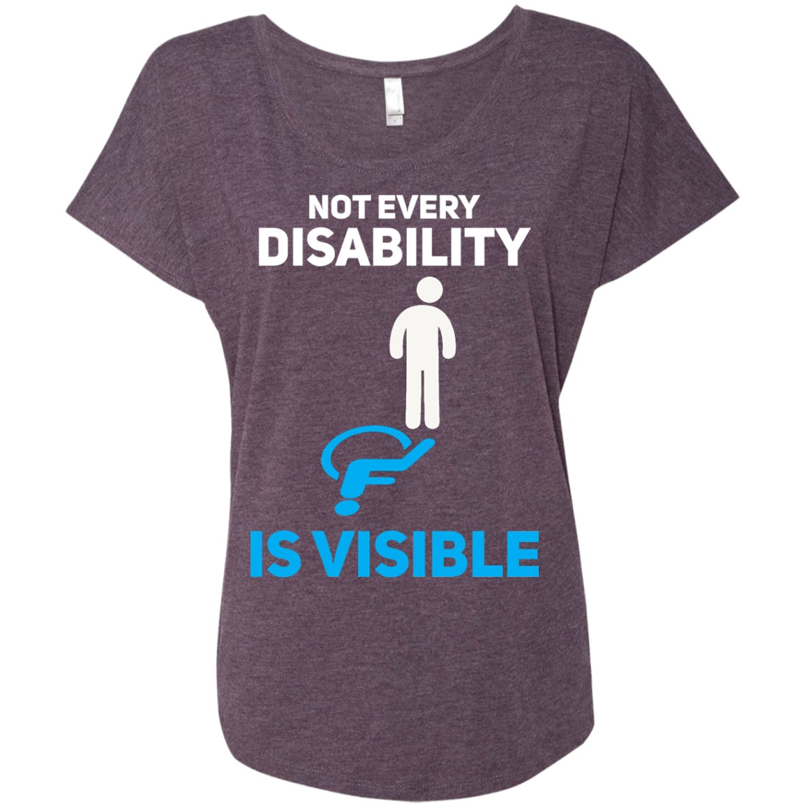 Invisible Disability Triblend Dolman Sleeve - The Unchargeables
