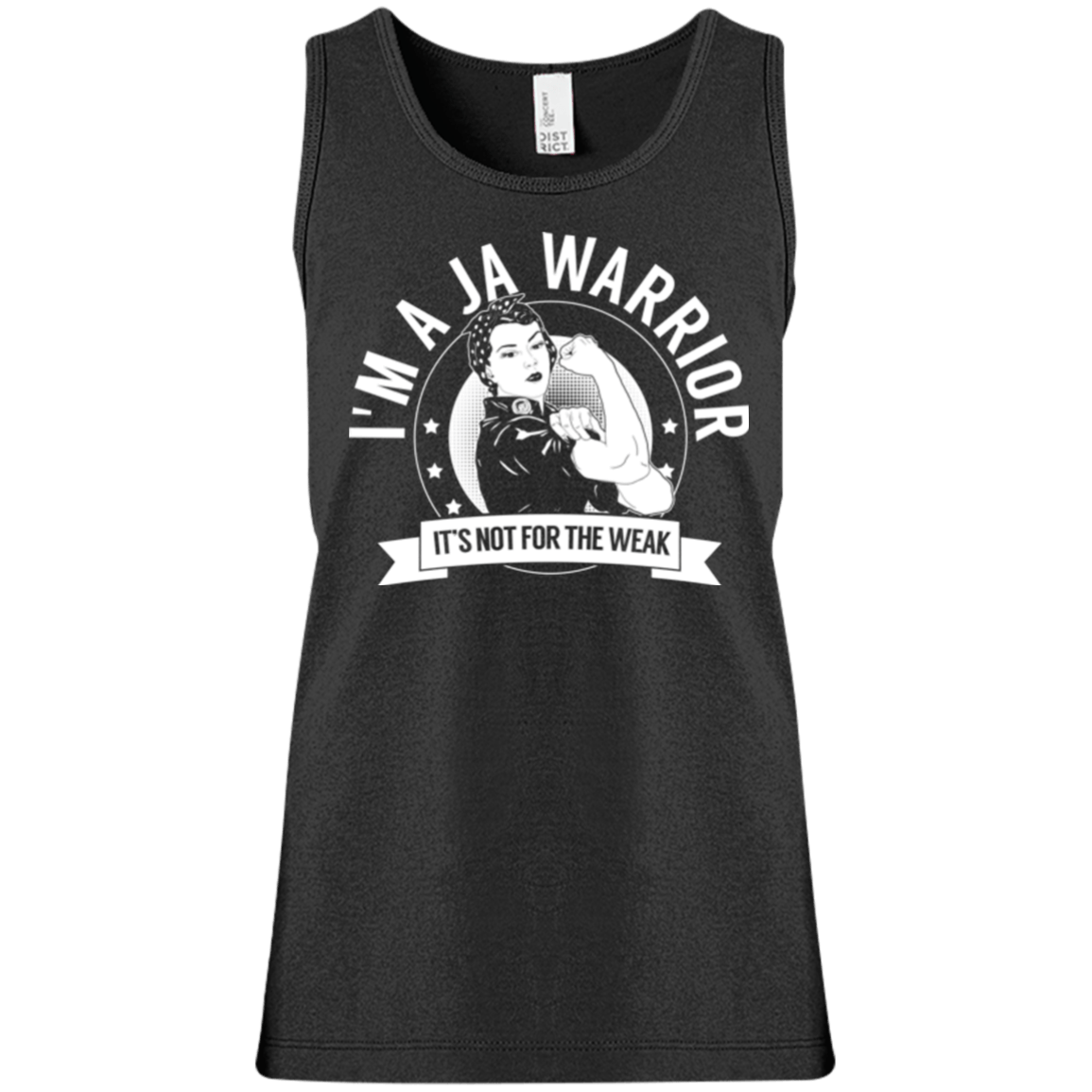 Juvenile Arthritis - JA Warrior Not For The Weak Girls' 100% Cotton Tank Top - The Unchargeables