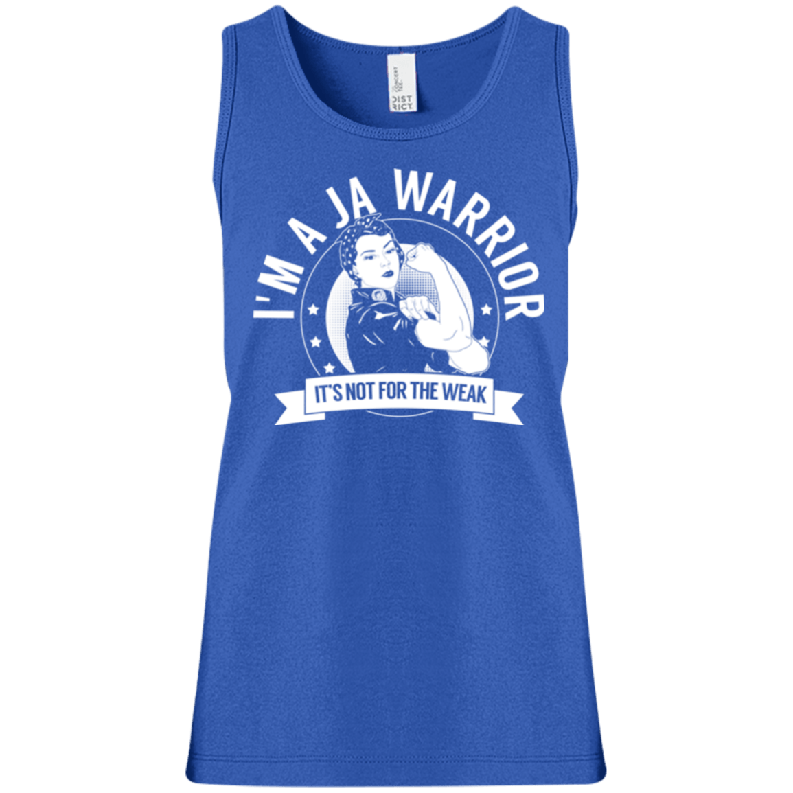 Juvenile Arthritis - JA Warrior Not For The Weak Girls&#39; 100% Cotton Tank Top - The Unchargeables