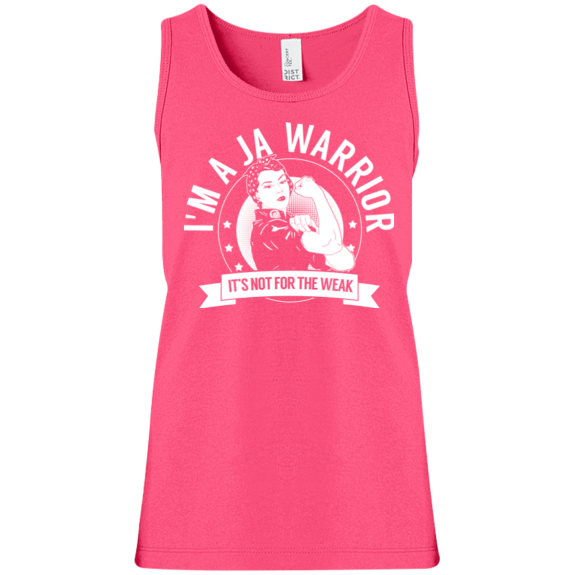 Juvenile Arthritis - JA Warrior Not For The Weak Girls&#39; 100% Cotton Tank Top - The Unchargeables