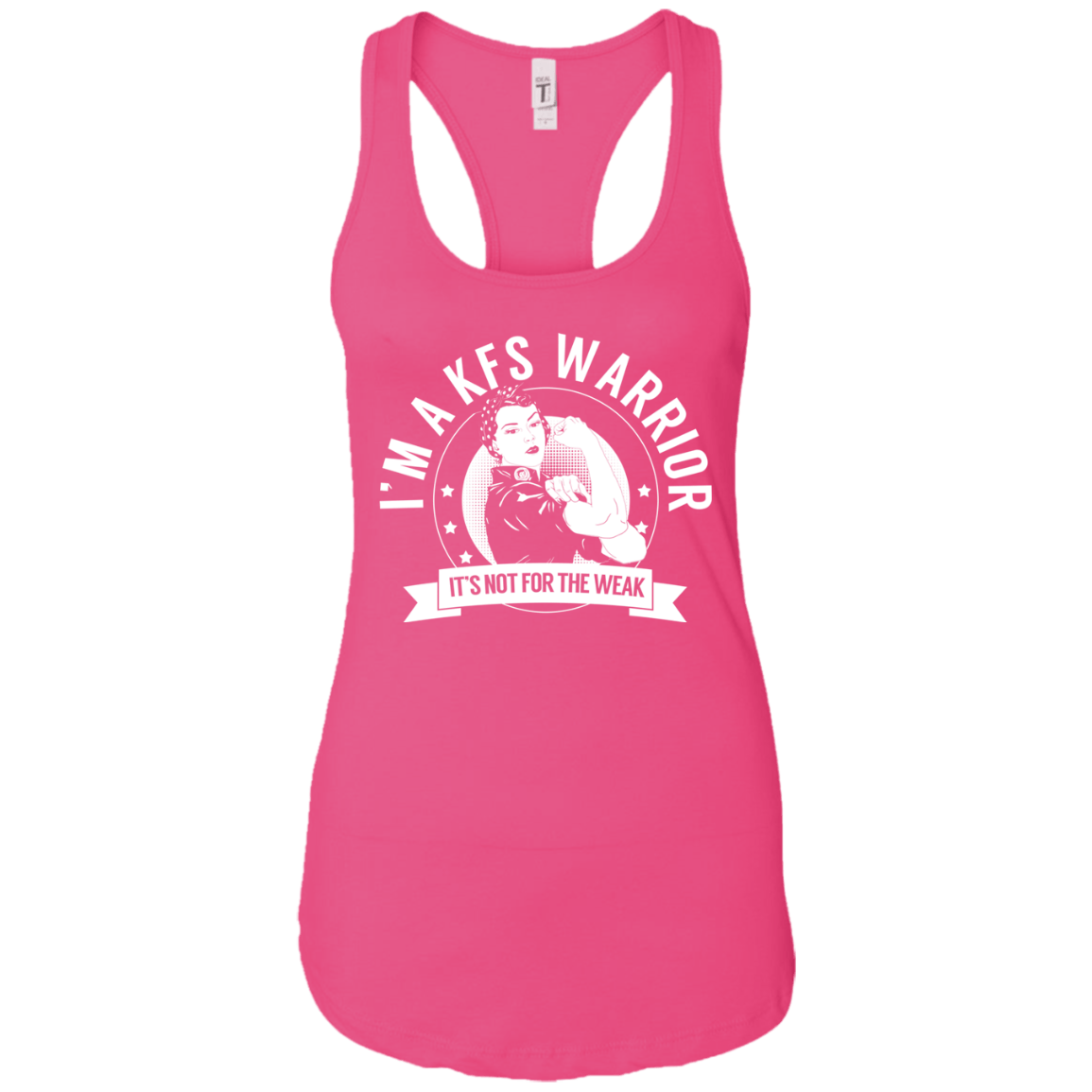 Klippel-Feil Syndrome - KFS Warrior NFTW Ideal Racerback Tank - The Unchargeables