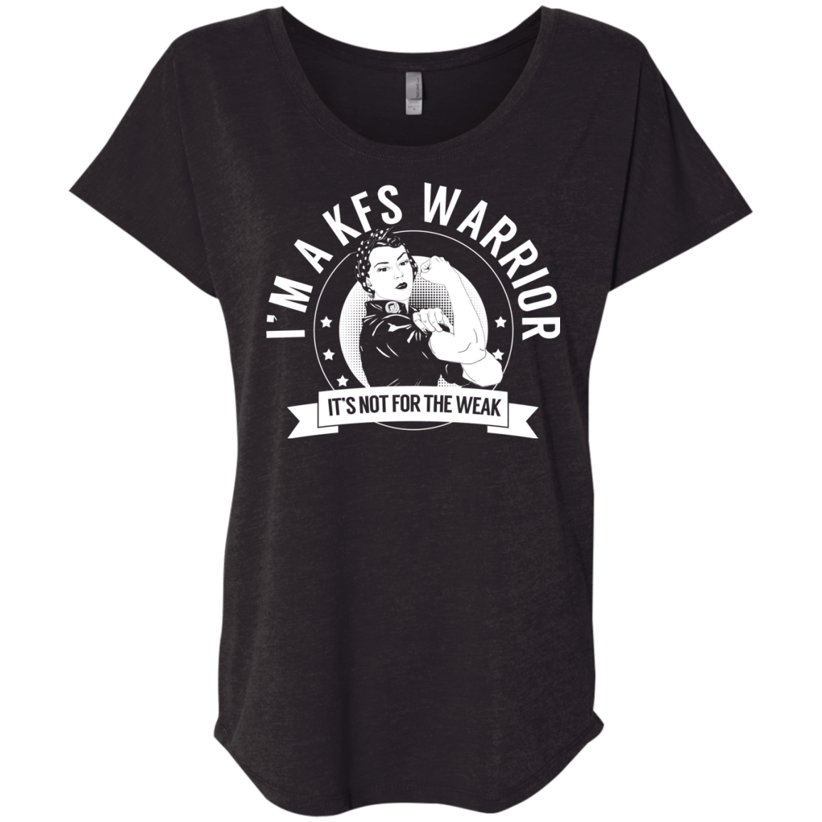 Klippel-Feil Syndrome - KFS Warrior Not For The Weak Dolman Sleeve - The Unchargeables