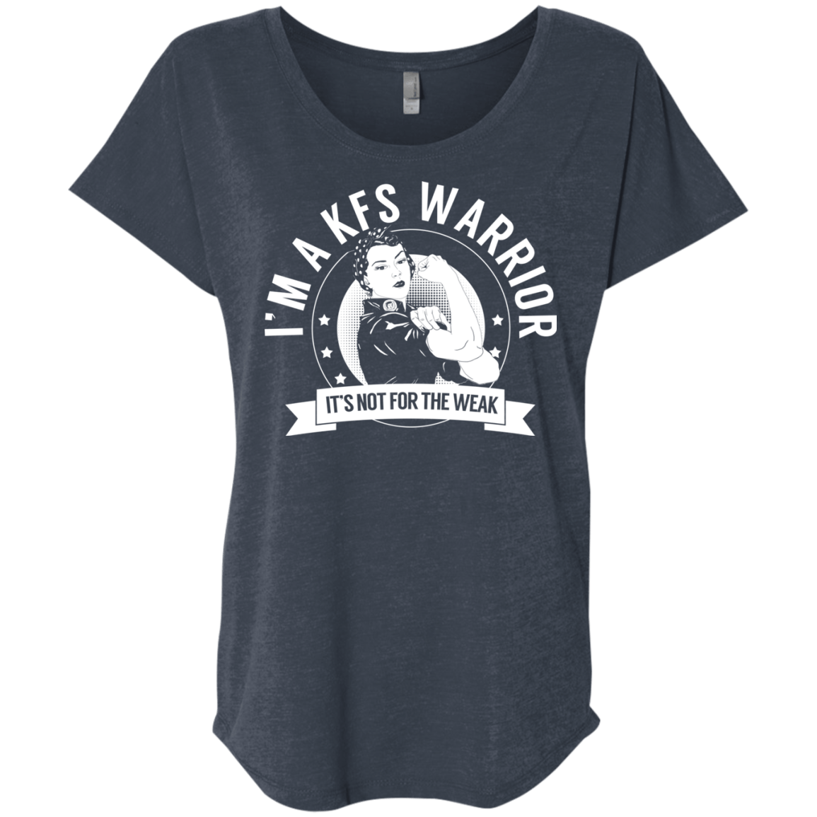 Klippel-Feil Syndrome - KFS Warrior Not For The Weak Dolman Sleeve - The Unchargeables