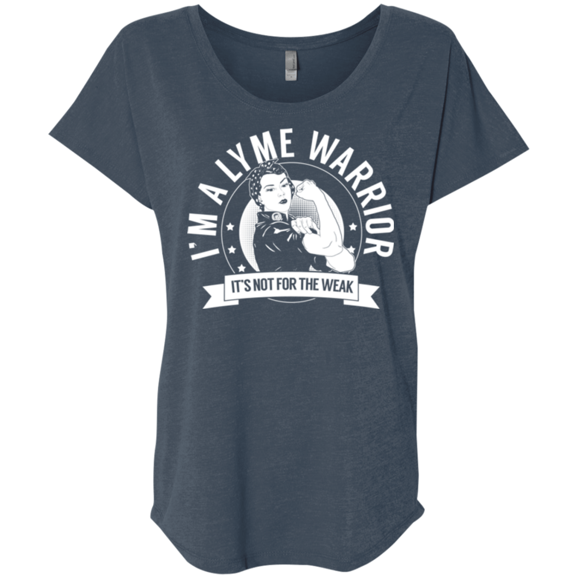 Lyme Disease - Lyme Warrior Not For The Weak Dolman Sleeve - The Unchargeables