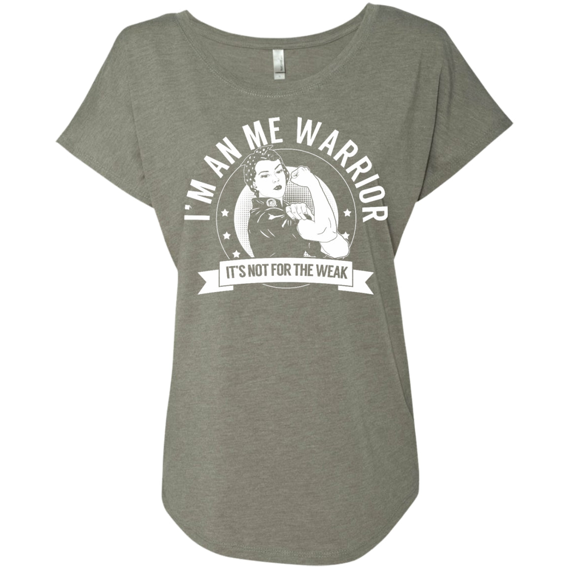 Myalgic Encephalomyelitis - ME Warrior Not for the Weak Dolman Sleeve - The Unchargeables