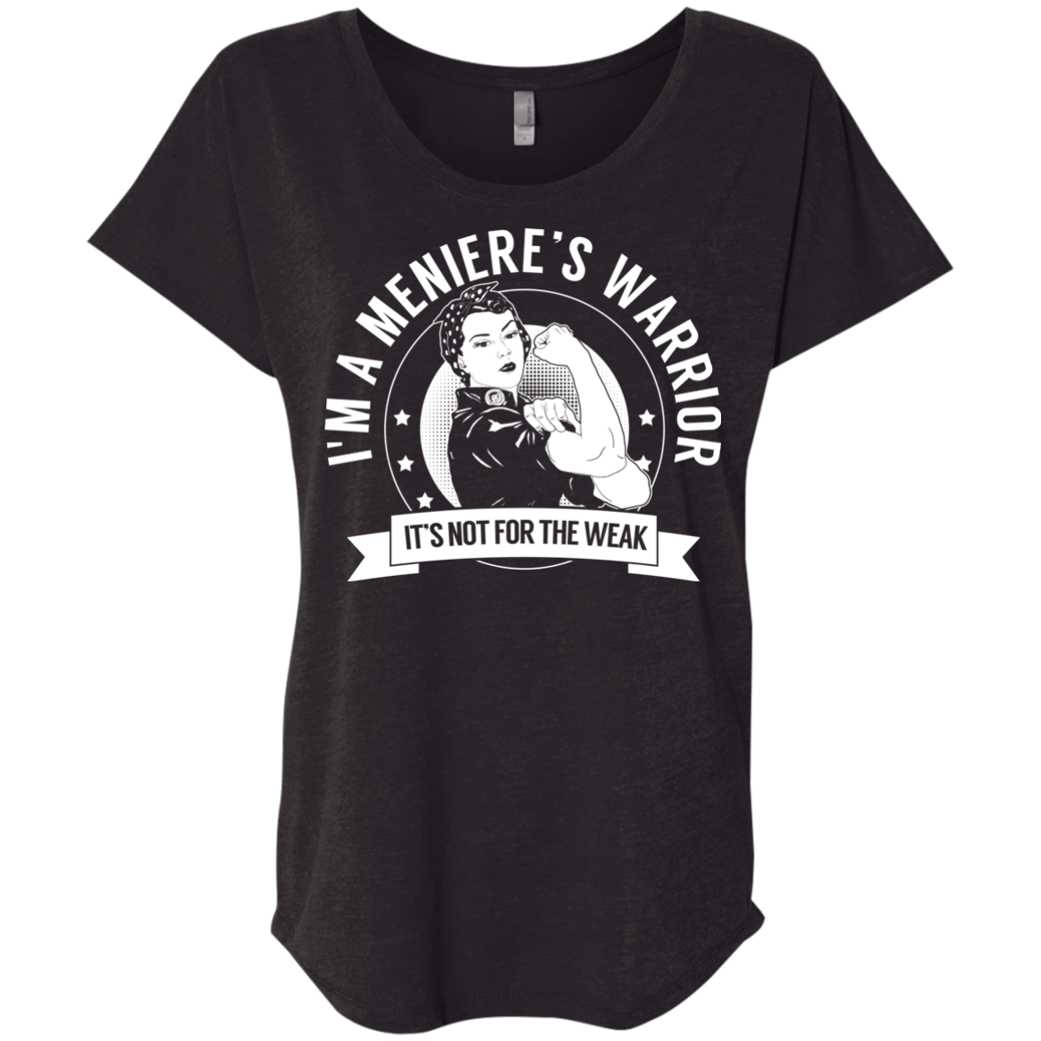 Meniere&#39;s Disease - Meniere’s Warrior NFTW Dolman Sleeve - The Unchargeables