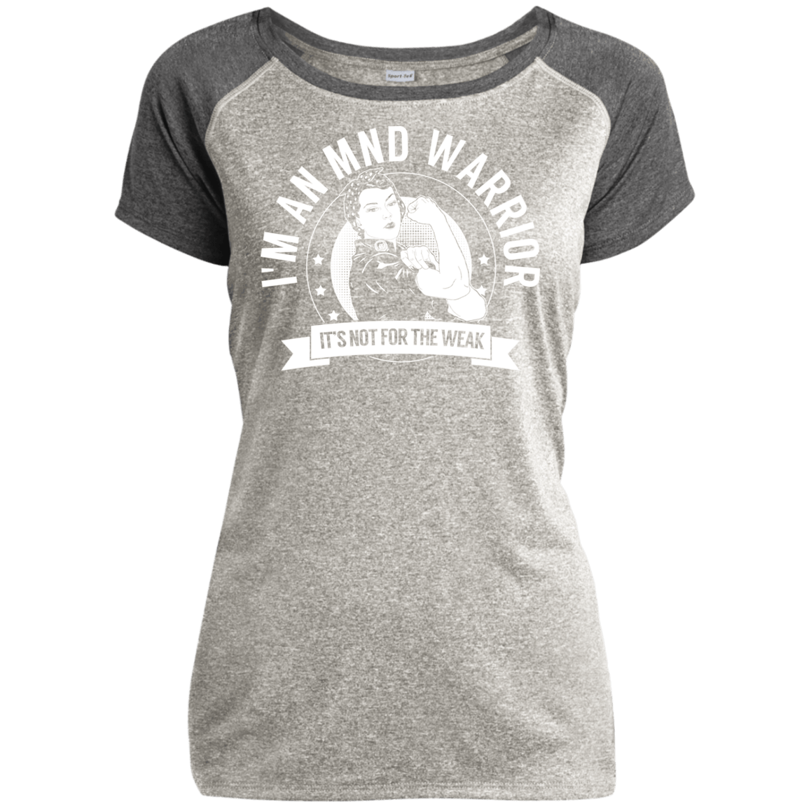 Motor Neurone Disease - MND Warrior NFTW Heather Performance T-Shirt - The Unchargeables