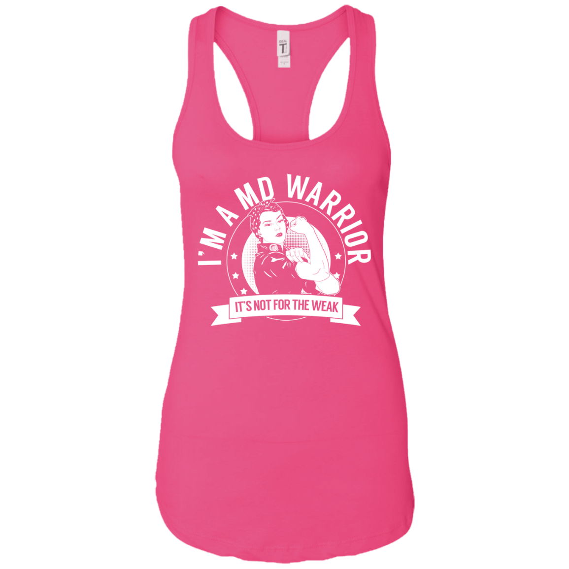 Muscular Dystrophy - MD Warrior NFTW Ideal Racerback Tank - The Unchargeables