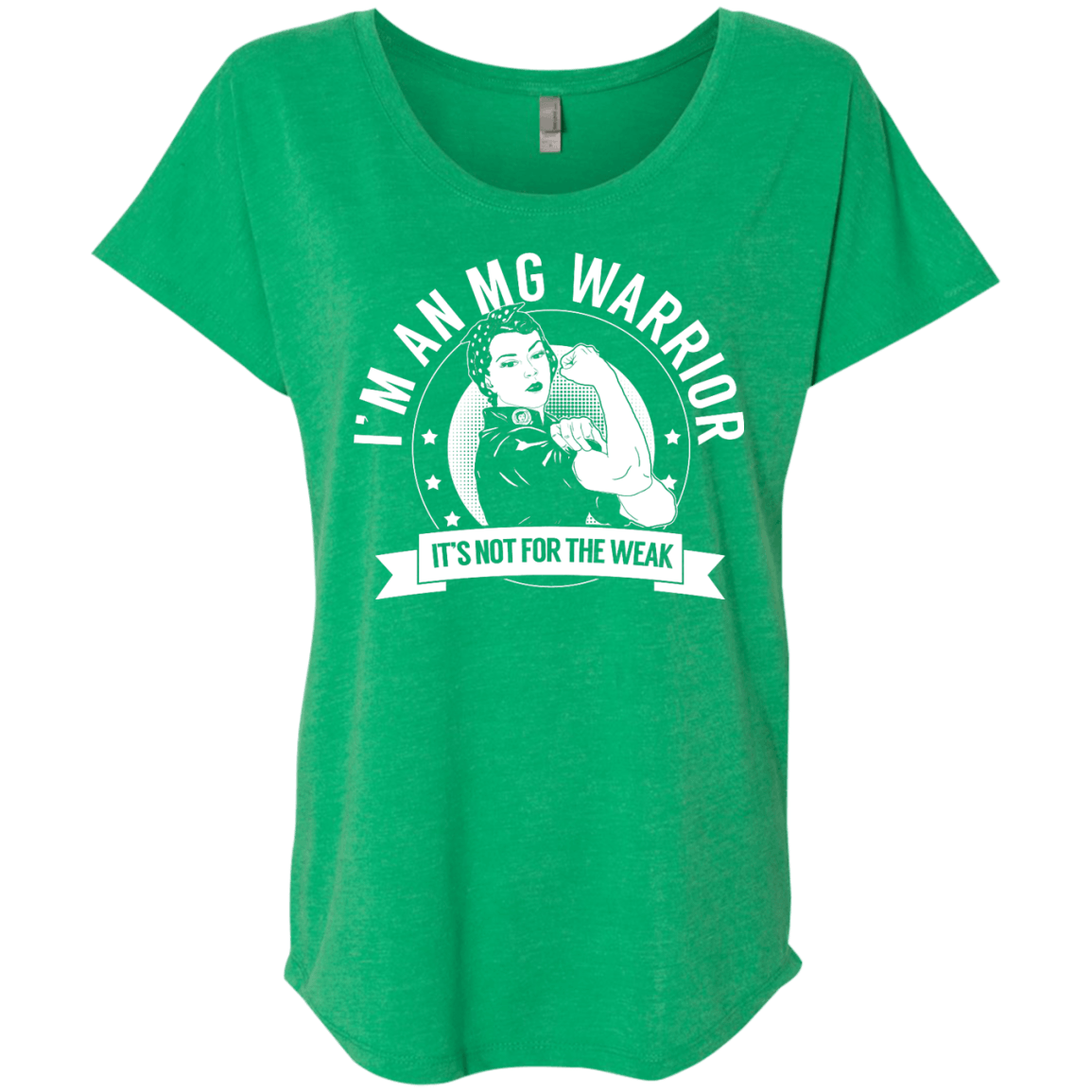 Myasthenia Gravis - MG Warrior Not For The Weak Dolman Sleeve - The Unchargeables