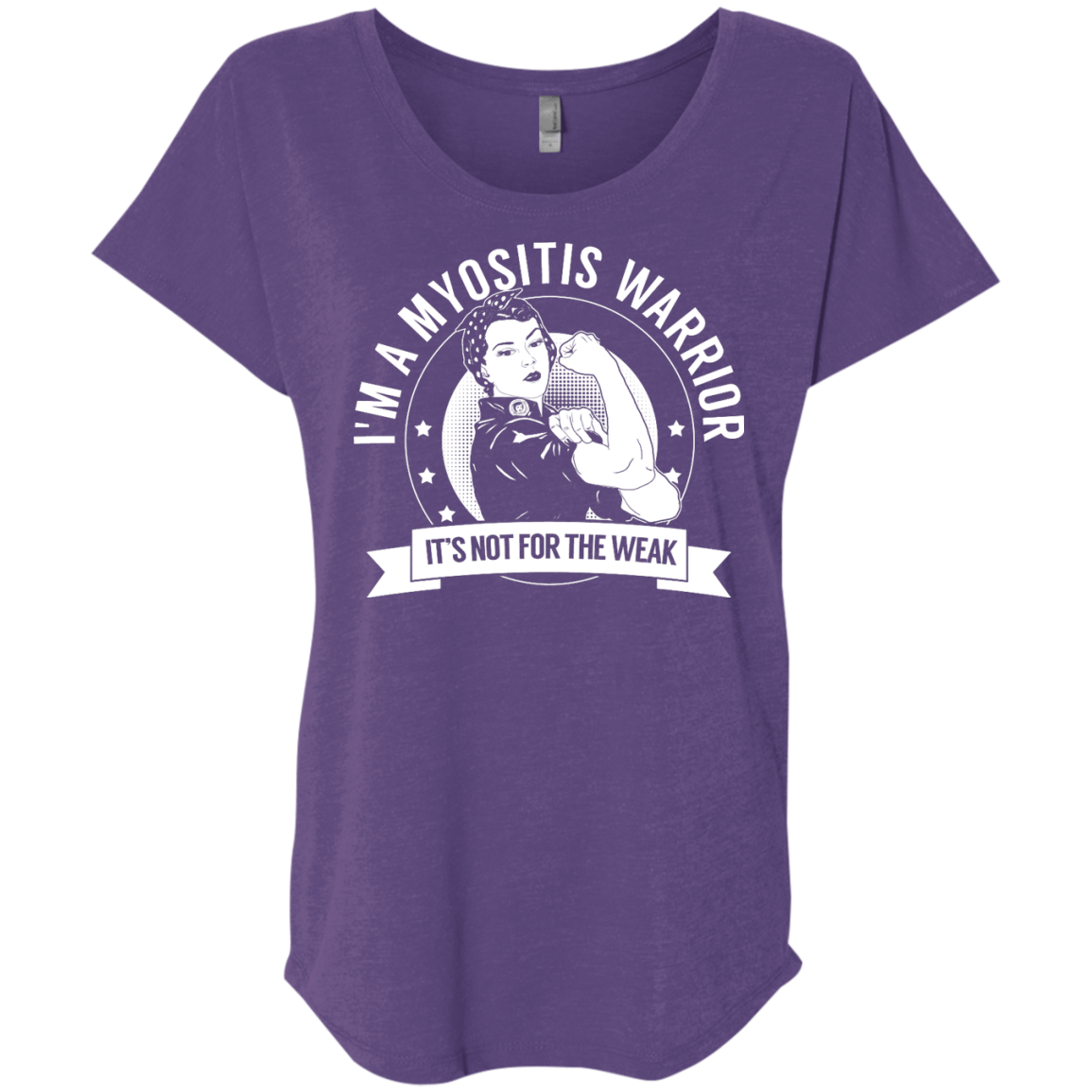 Myositis Warrior Not For The Weak Dolman Sleeve - The Unchargeables