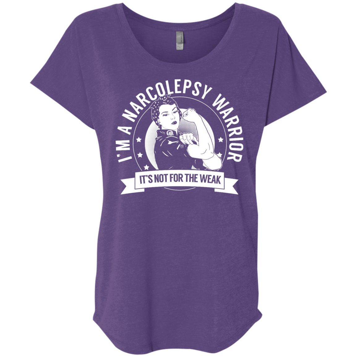 Narcolepsy Warrior Not For The Weak Dolman Sleeve - The Unchargeables