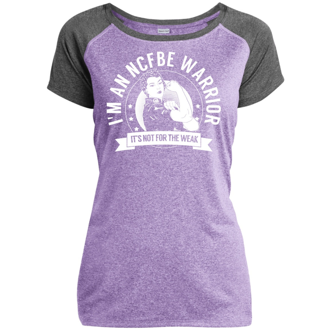 Non-cystic fibrosis bronchiectasis -  NCFBE Warrior NFTW Heather Performance T-Shirt - The Unchargeables