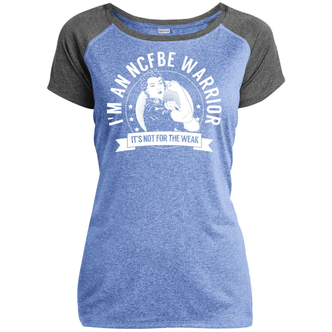 Non-cystic fibrosis bronchiectasis -  NCFBE Warrior NFTW Heather Performance T-Shirt - The Unchargeables