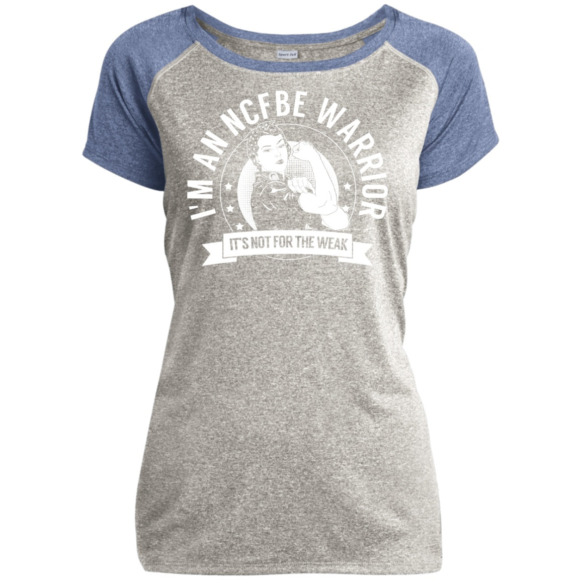 Non-cystic fibrosis bronchiectasis -  NCFBE Warrior NFTW Heather Performance T-Shirt - The Unchargeables