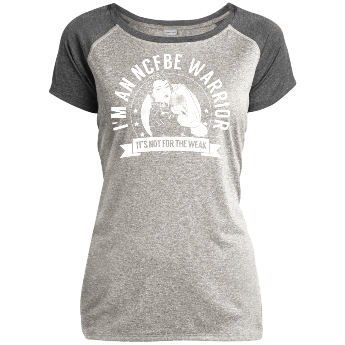 Non-cystic fibrosis bronchiectasis -  NCFBE Warrior NFTW Heather Performance T-Shirt - The Unchargeables