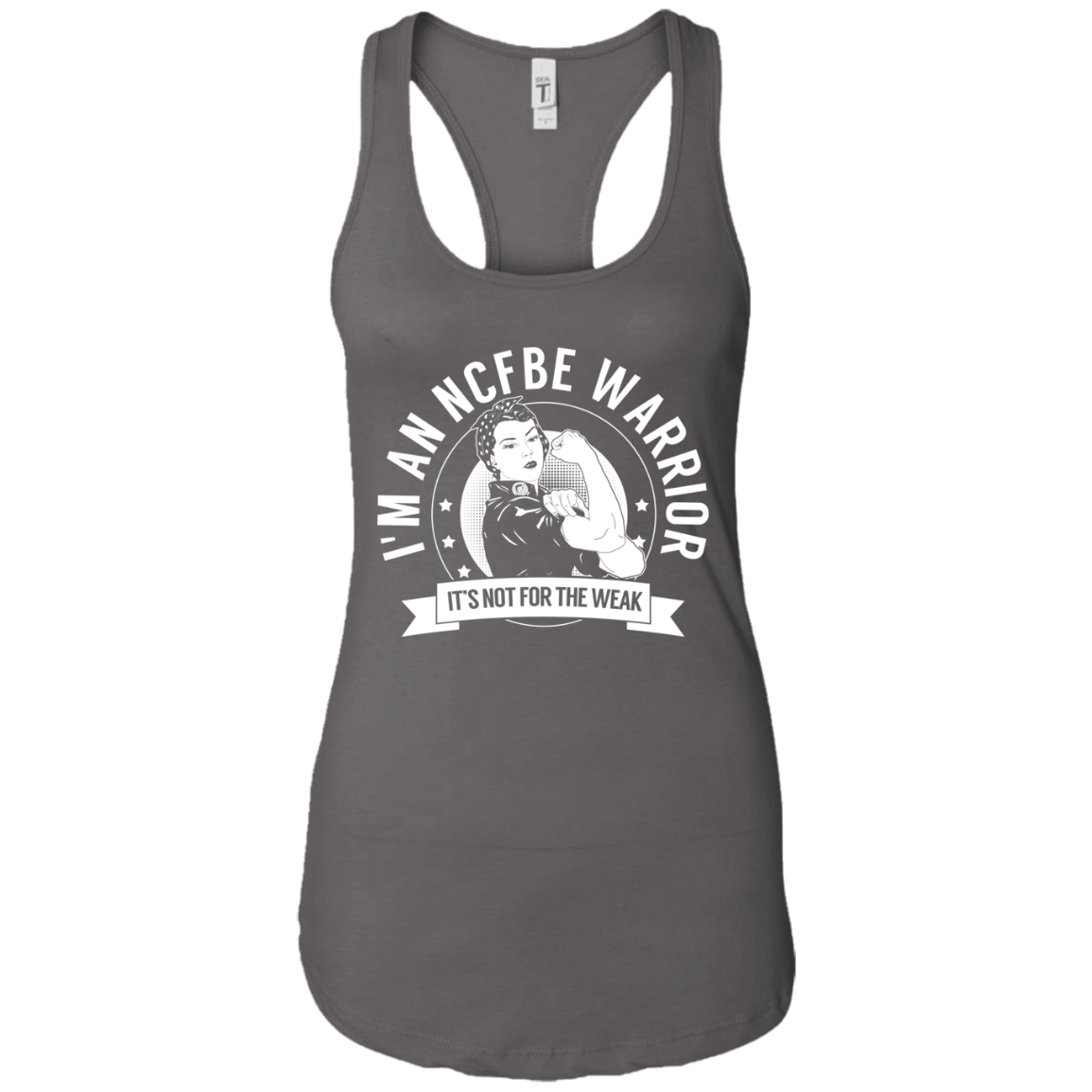 Non-cystic fibrosis bronchiectasis -  NCFBE Warrior NFTW Ideal Racerback Tank - The Unchargeables