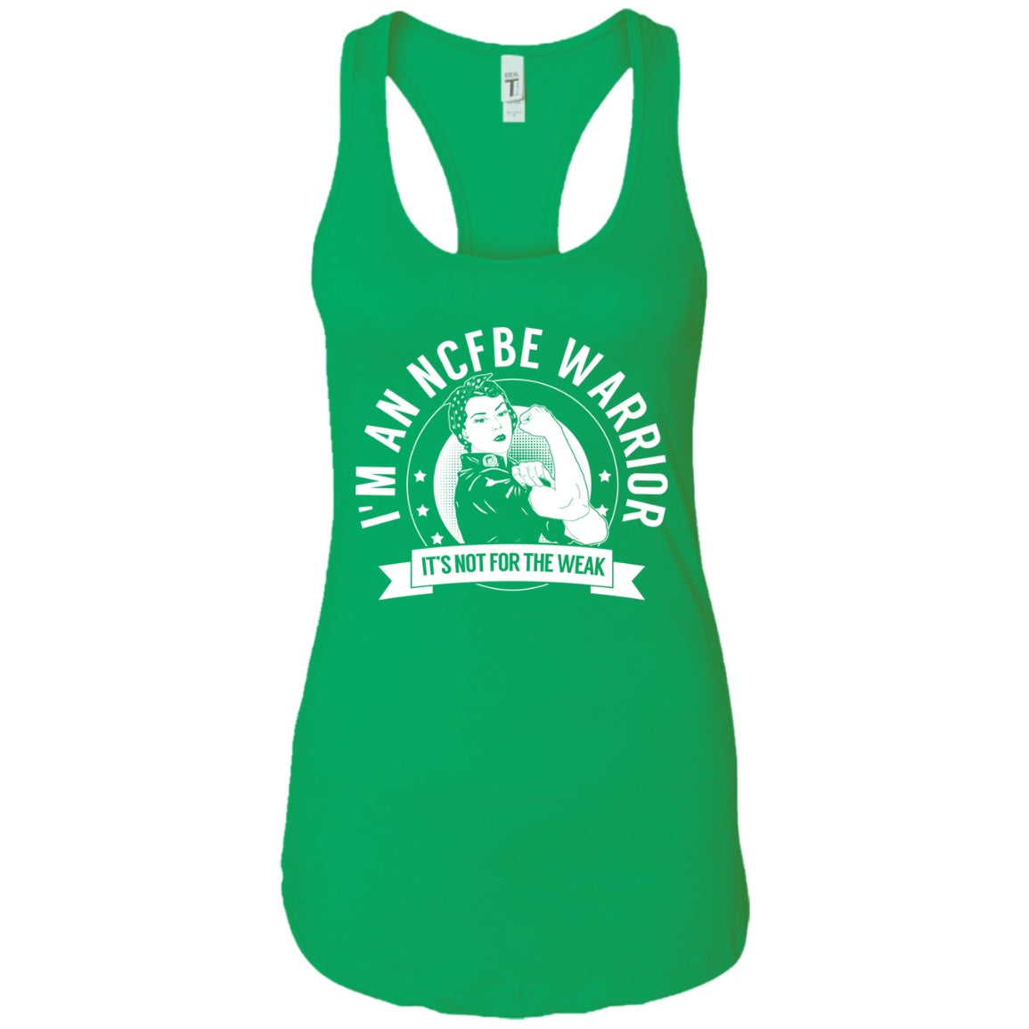 Non-cystic fibrosis bronchiectasis -  NCFBE Warrior NFTW Ideal Racerback Tank - The Unchargeables