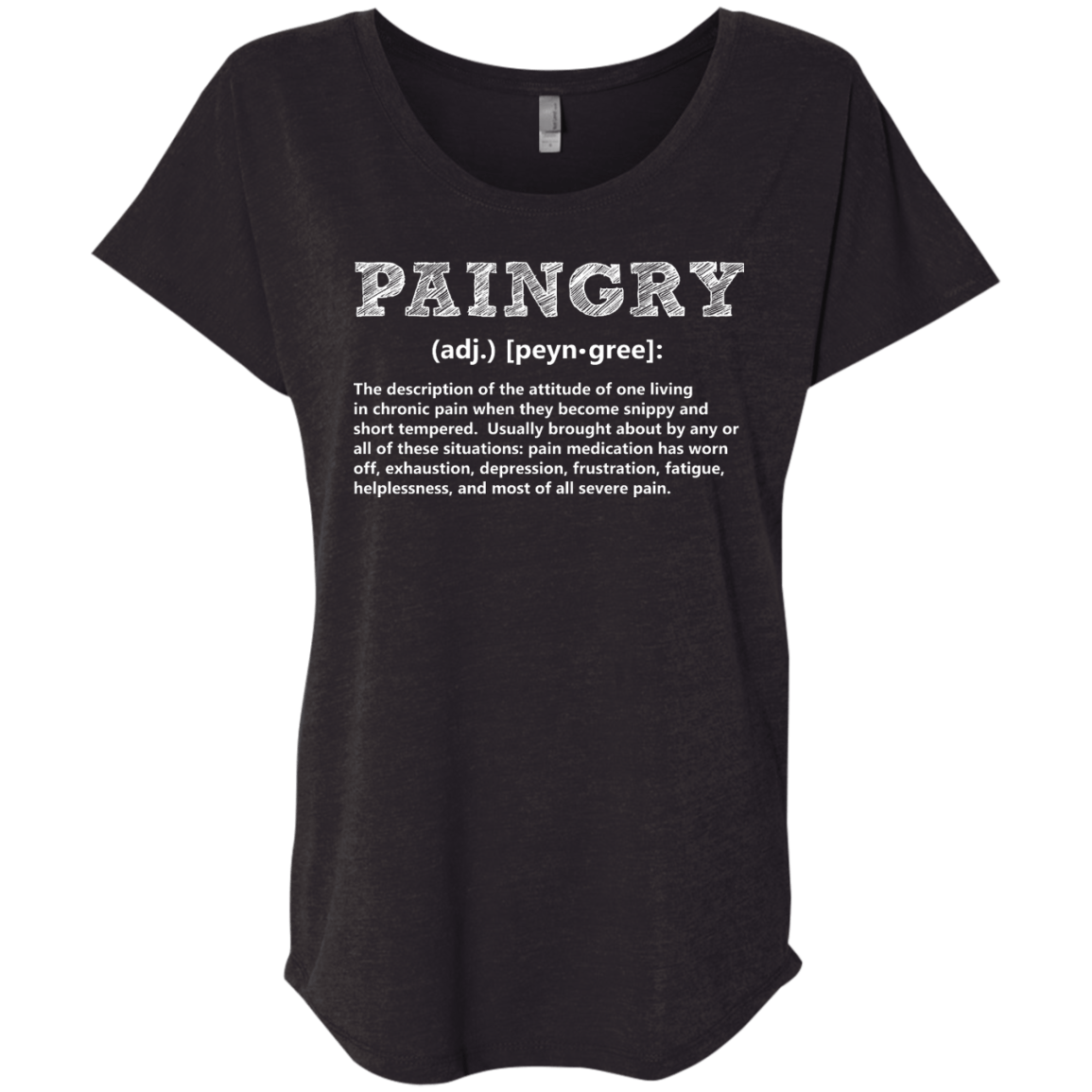 Paingry Definition Dolman Sleeve - The Unchargeables