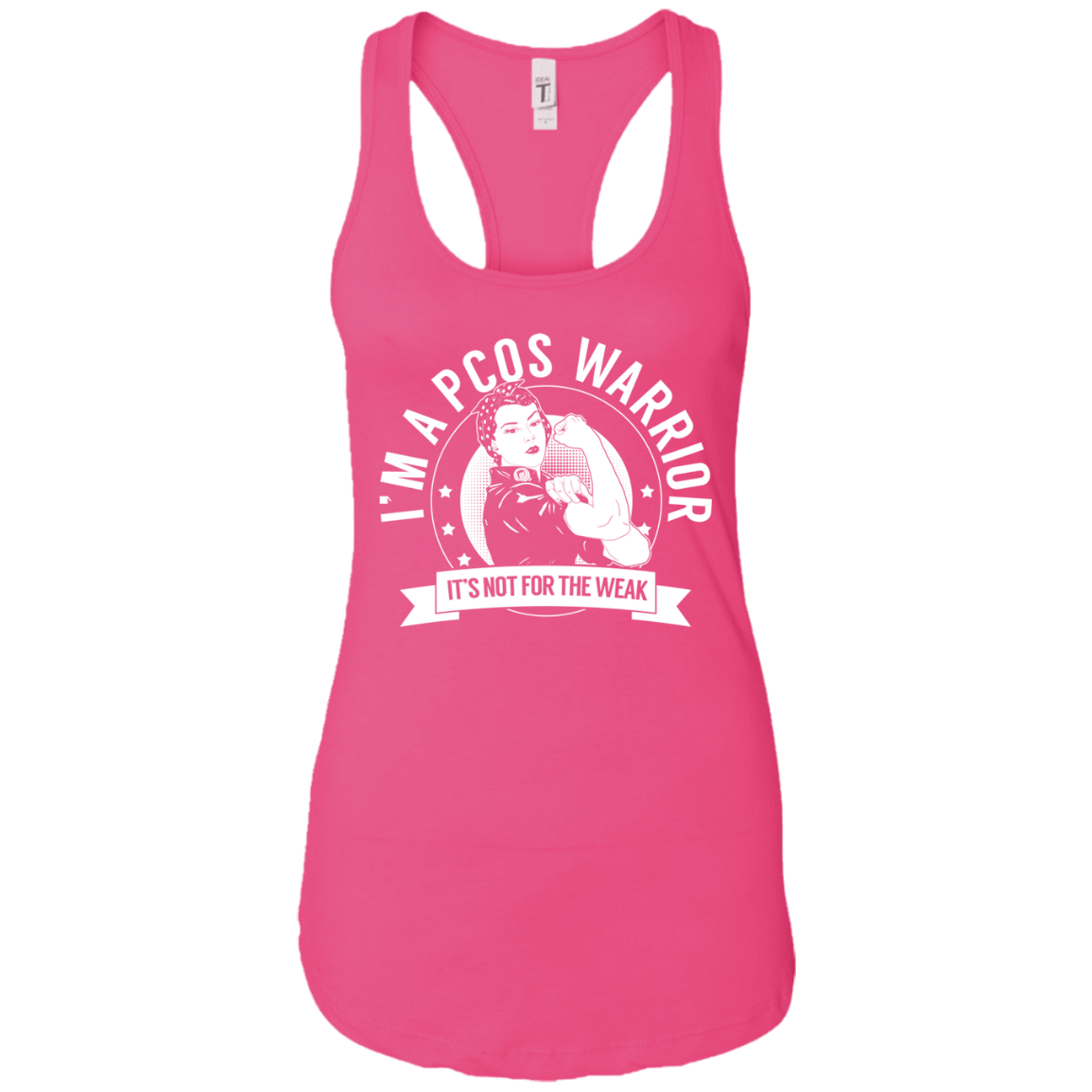 Polycystic Ovary Syndrome - PCOS Warrior NFTW  Ideal Racerback Tank - The Unchargeables