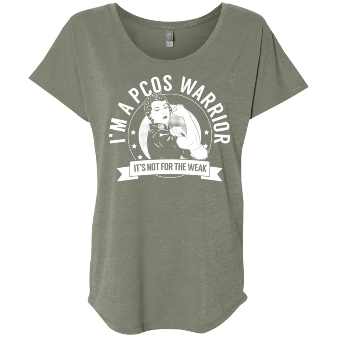 Polycystic Ovary Syndrome - PCOS Warrior Not For The Weak Dolman Sleeve - The Unchargeables