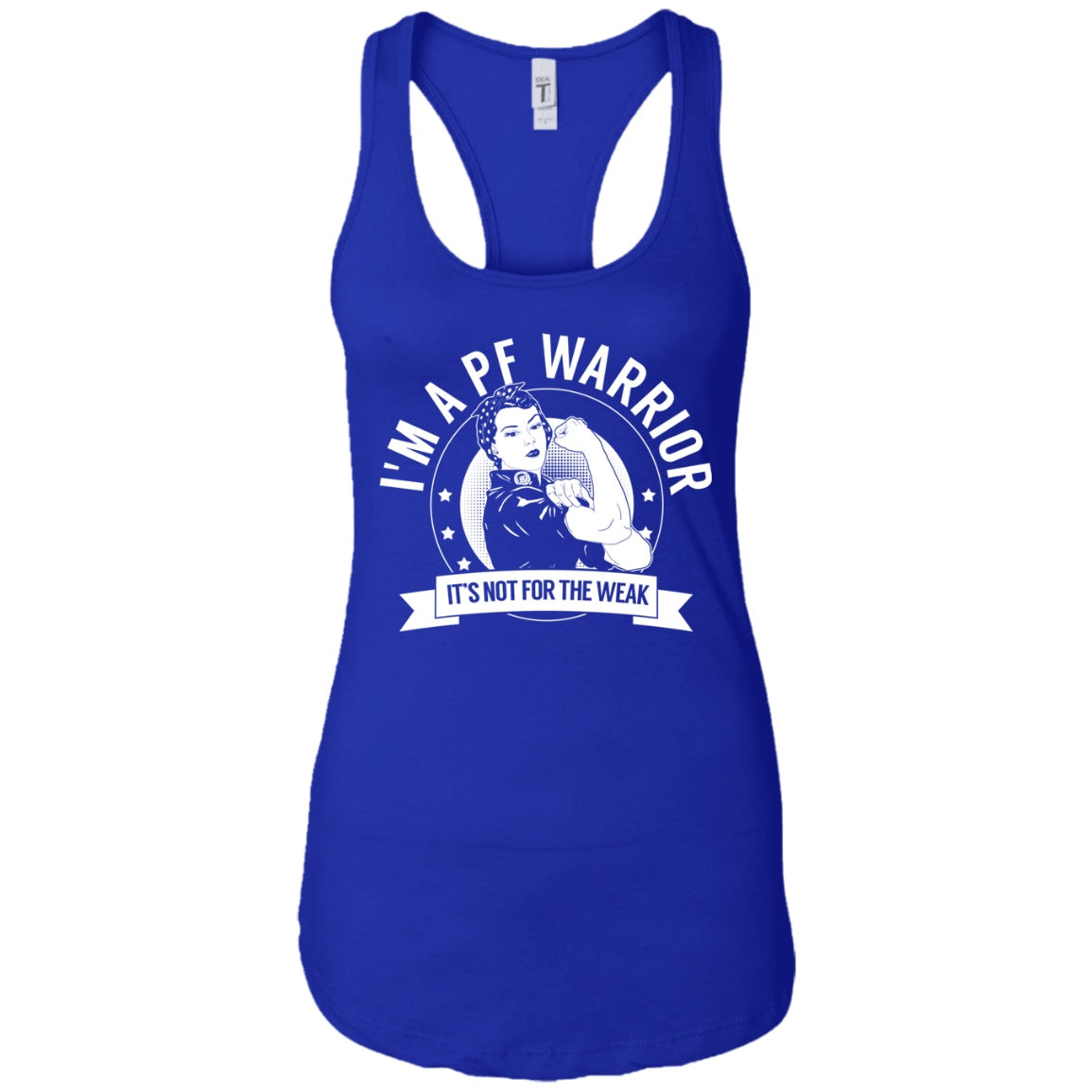Pulmonary Fibrosis - PF Warrior NFTW Ideal Racerback Tank - The Unchargeables