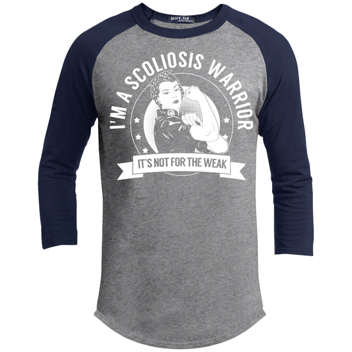 Scoliosis Warrior Not For The Weak Baseball Shirt - The Unchargeables
