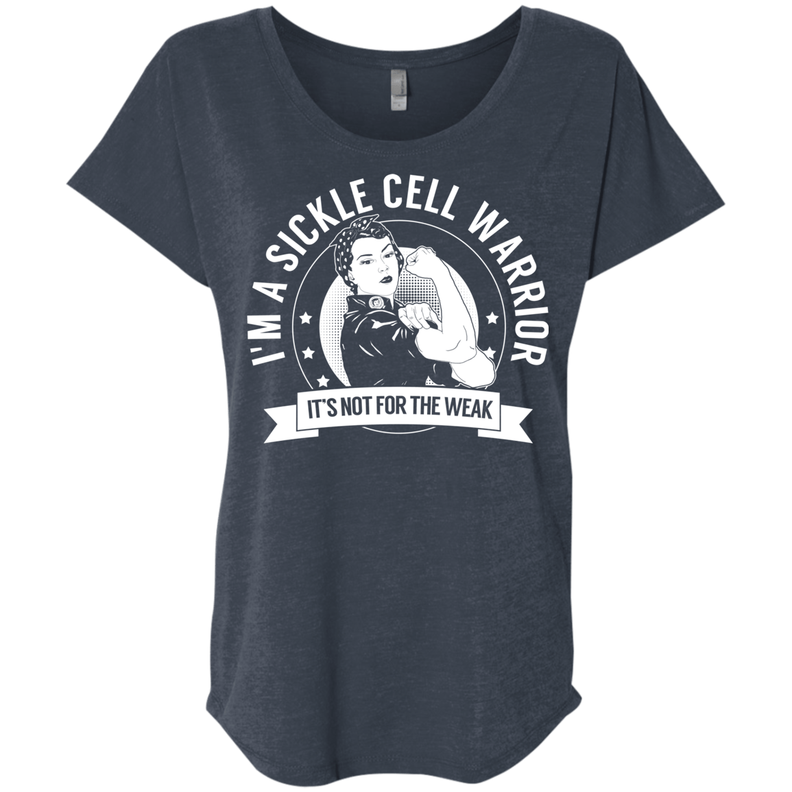 Sickle Cell Anemia - Sickle Cell Warrior NFTW Dolman Sleeve - The Unchargeables