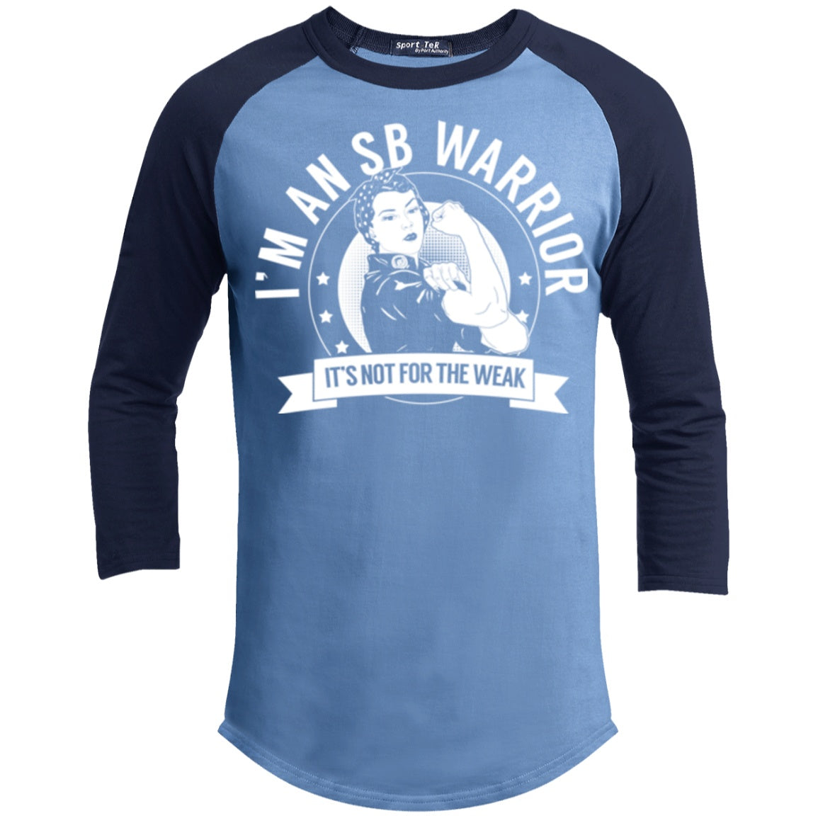 Spina Bifida - SB Warrior Not For The Weak Baseball Shirt - The Unchargeables