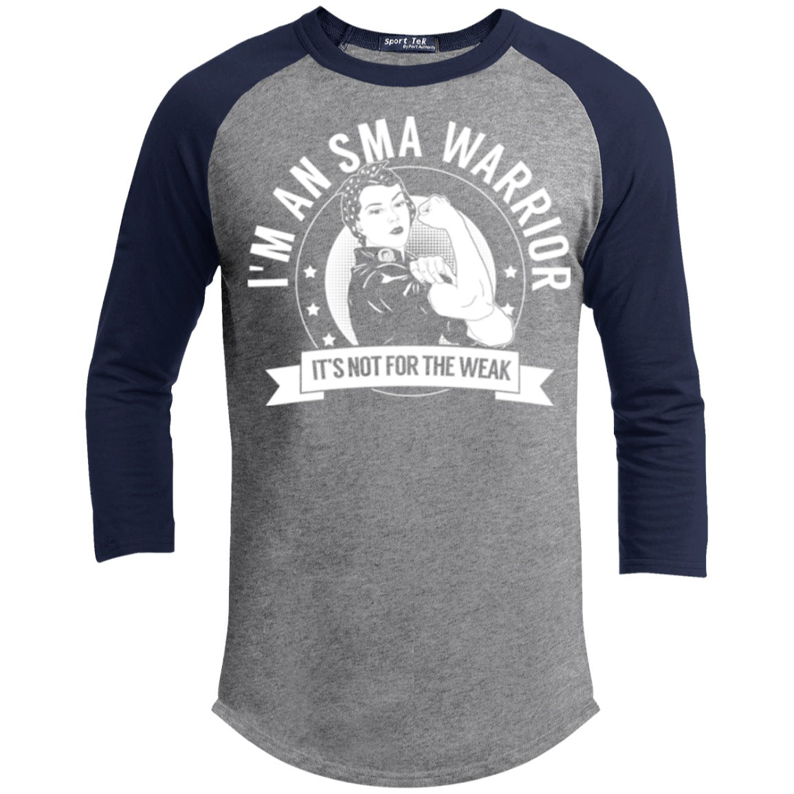 Spinal Muscular Atrophy - SMA Warrior Not For The Weak Baseball Shirt - The Unchargeables