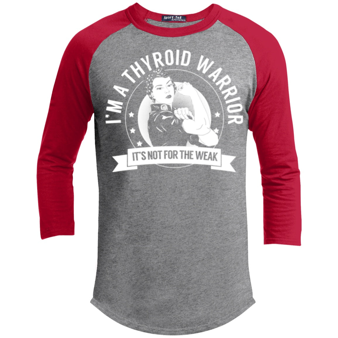 Thyroid Disease - Thyroid Warrior Not For The Weak Baseball Shirt - The Unchargeables