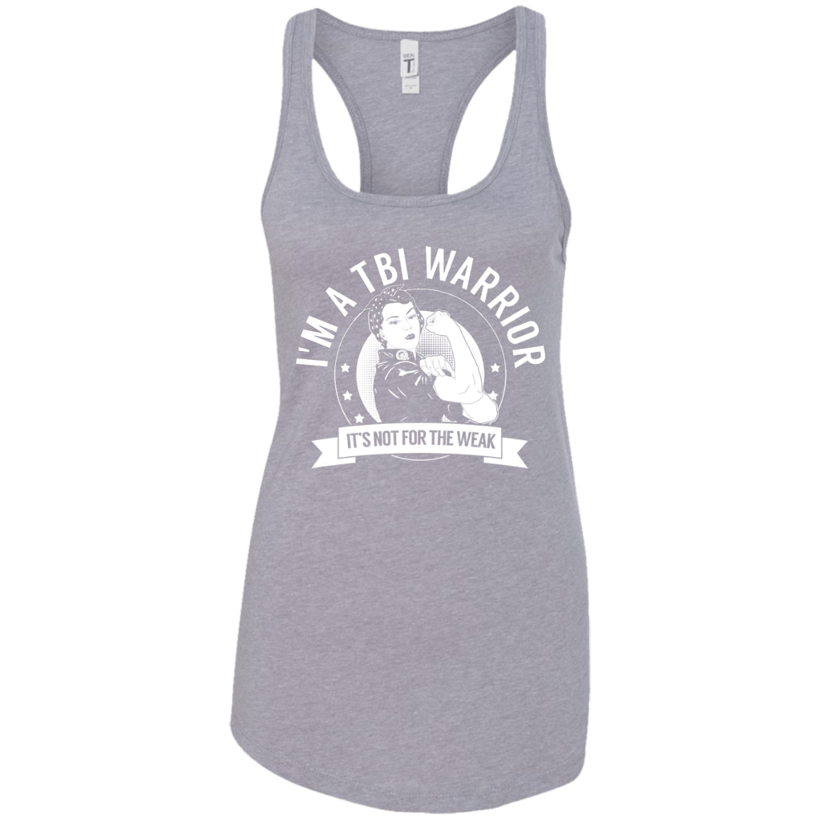 Traumatic Brain Injury - TBI Warrior NFTW Ideal Racerback Tank - The Unchargeables